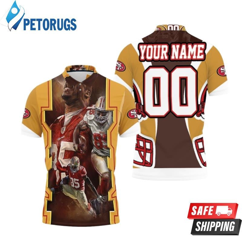 San Francisco 49ers 2021 Players Custom Name & Number Printed Polo Shirt