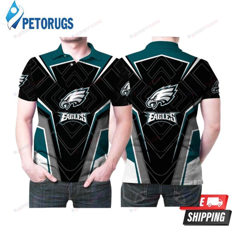 Philadelphia Eagles American Football Logo Team Printed Polo Shirt