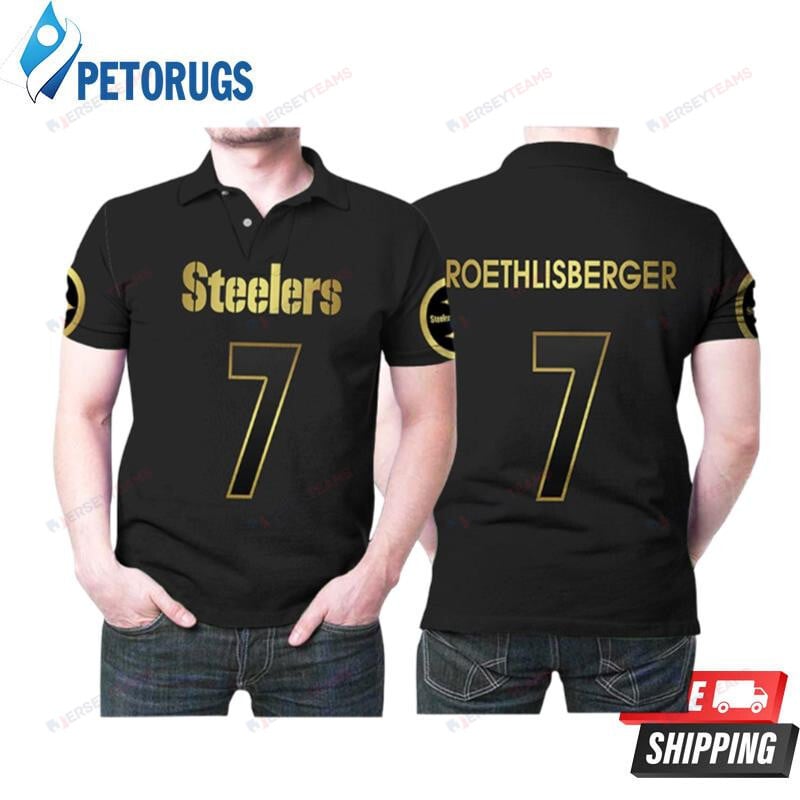Ben Roethlisberger 7 Pittsburgh Steelers American Football Printed Polo Shirt