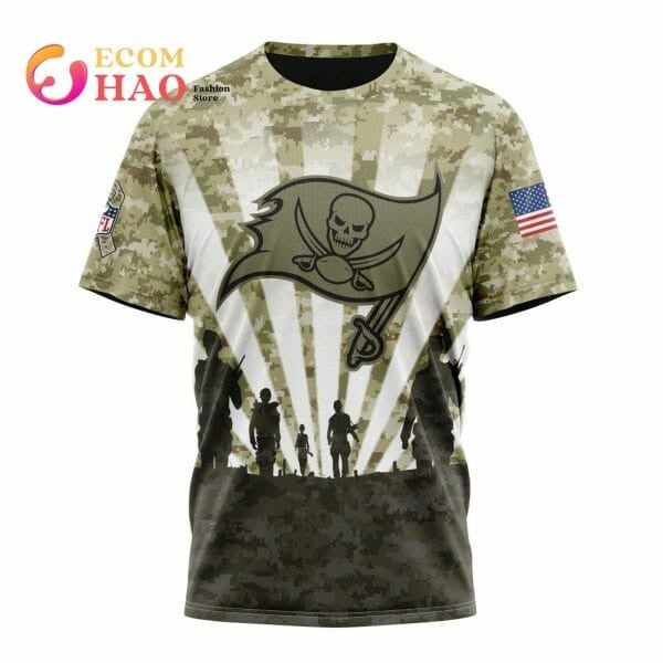 Tampa Bay Buccaneers Custom Name Number T-shirt - Camo