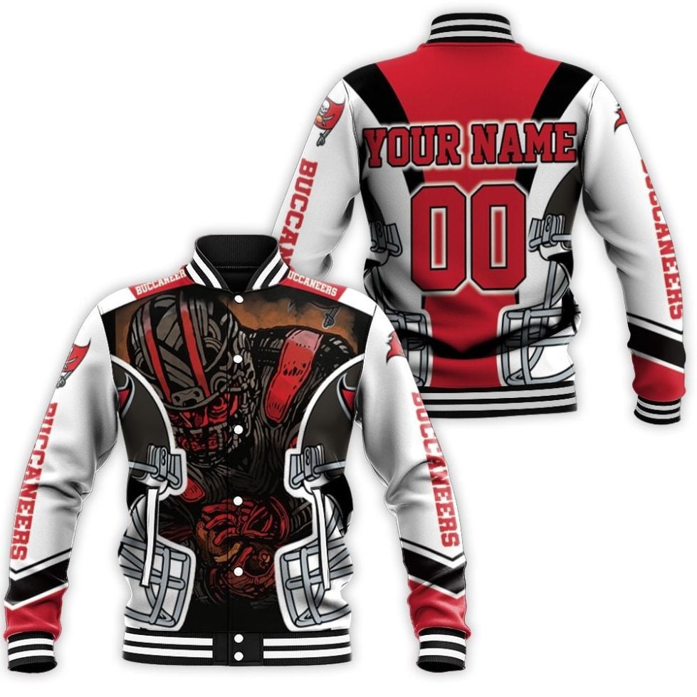 Tampa Bay Buccaneers Custom Name Number - AOP Varsity Jacket - All-Over-Printed Jacket