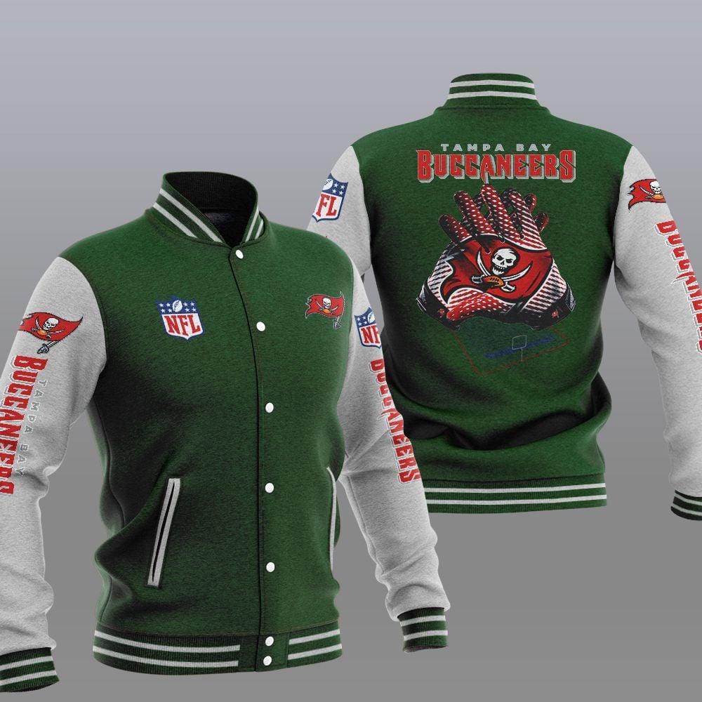 Tampa Bay Buccaneers Green - AOP Varsity Jacket - All-Over-Printed Jacket