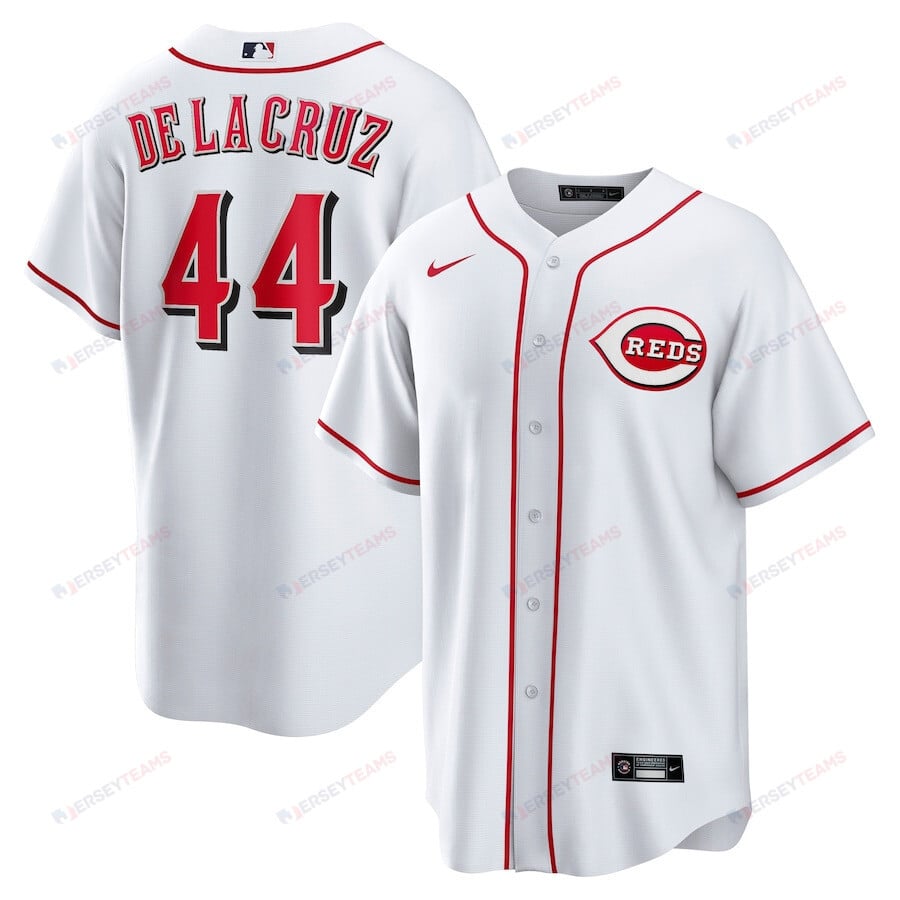 Elly De La Cruz 44 Cincinnati Reds Home Player Men Jersey – White