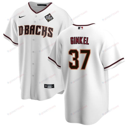Kevin Ginkel 37 Arizona Diamondbacks 2023 World Series Men Jersey - White