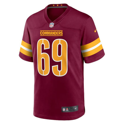 Tyler Larsen 69 Washington Commanders Men Game Jersey - Burgundy