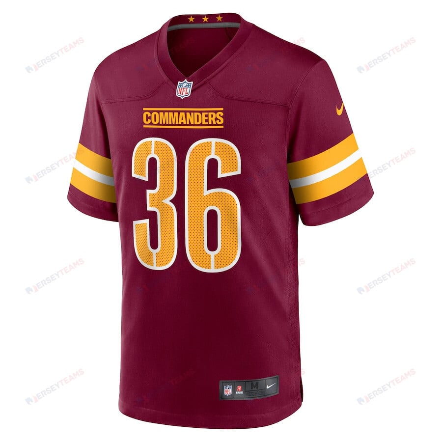 Danny Johnson 36 Washington Commanders Men Game Jersey - Burgundy