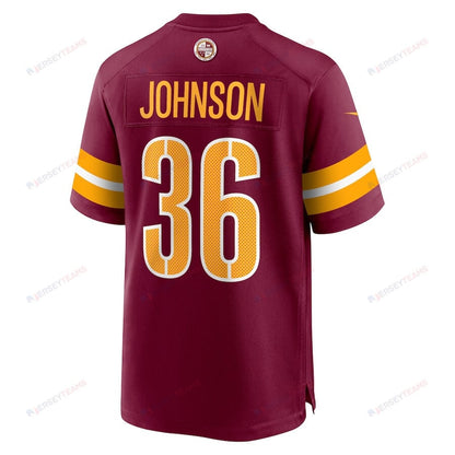 Danny Johnson 36 Washington Commanders Men Game Jersey - Burgundy