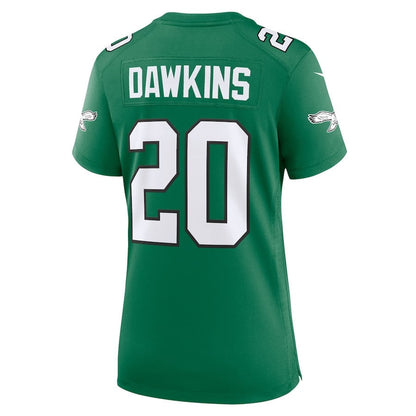 Brian Dawkins 20 Philadelphia Eagles Women Alternate Game Jersey - Kelly Green