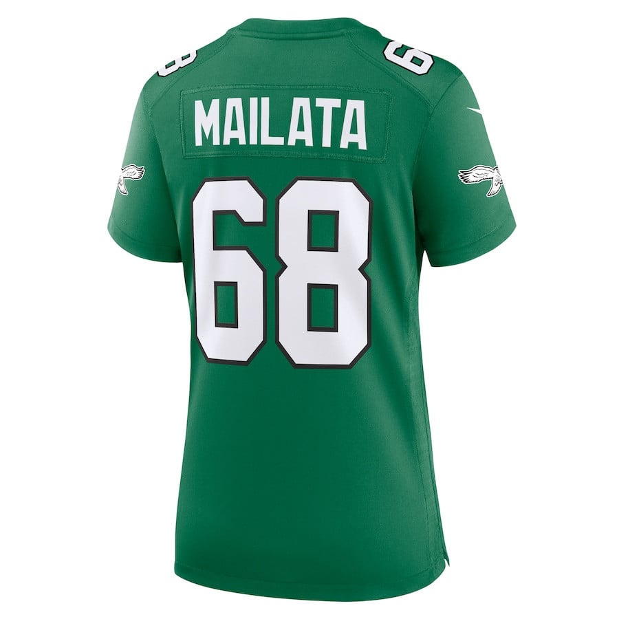 Jordan Mailata 68 Philadelphia Eagles Women Alternate Game Jersey - Kelly Green