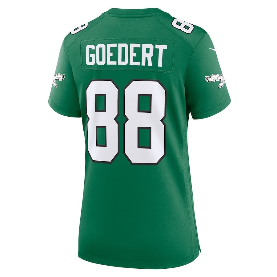 Dallas Goedert 88 Philadelphia Eagles Women Alternate Game Jersey - Kelly Green