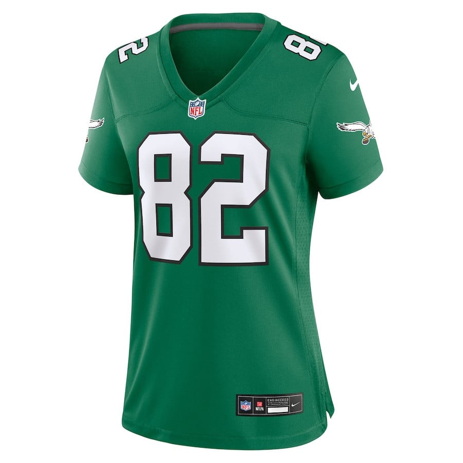 Mike Quick 82 Philadelphia Eagles Women Alternate Game Jersey - Kelly Green