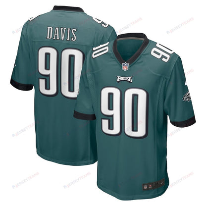 Jordan Davis 90 Philadelphia Eagles Men Game Jersey - Green