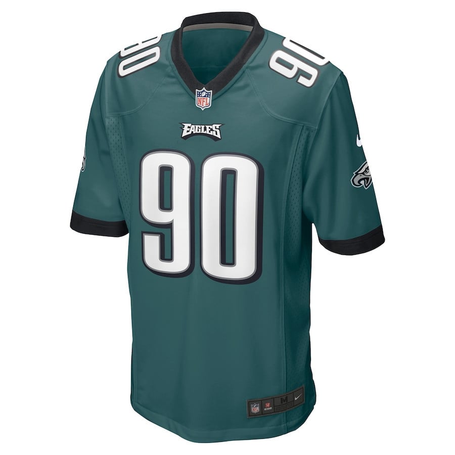 Jordan Davis 90 Philadelphia Eagles Men Game Jersey - Green