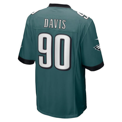 Jordan Davis 90 Philadelphia Eagles Men Game Jersey - Green
