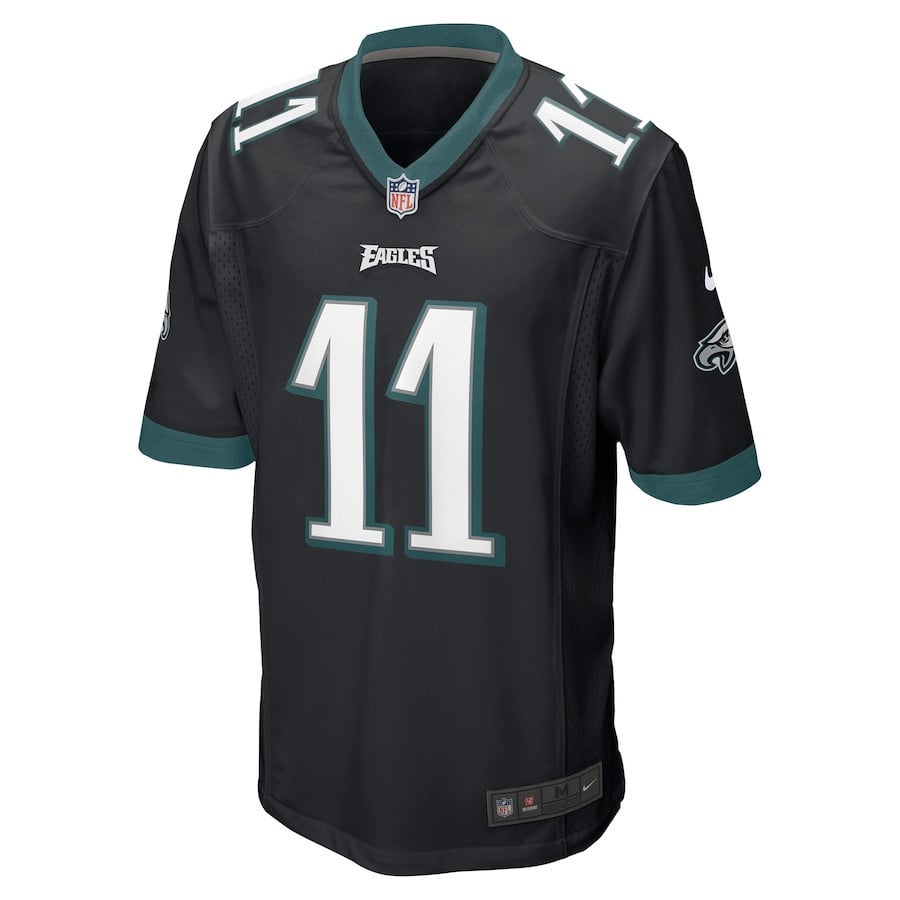 A.J. Brown 11 Philadelphia Eagles Men Game Jersey - Black