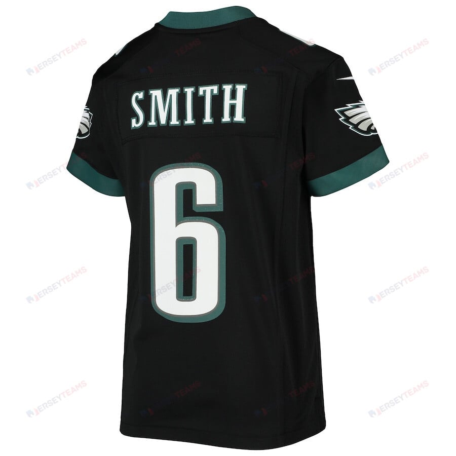 DeVonta Smith 6 Philadelphia Eagles YOUTH Game Jersey - Black
