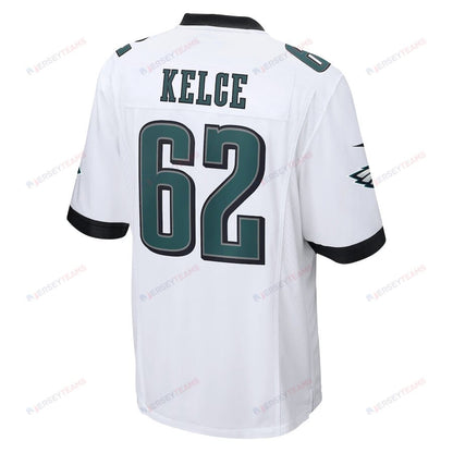 Jason Kelce 62 Philadelphia Eagles The Fat Bat Game Men Jersey - White