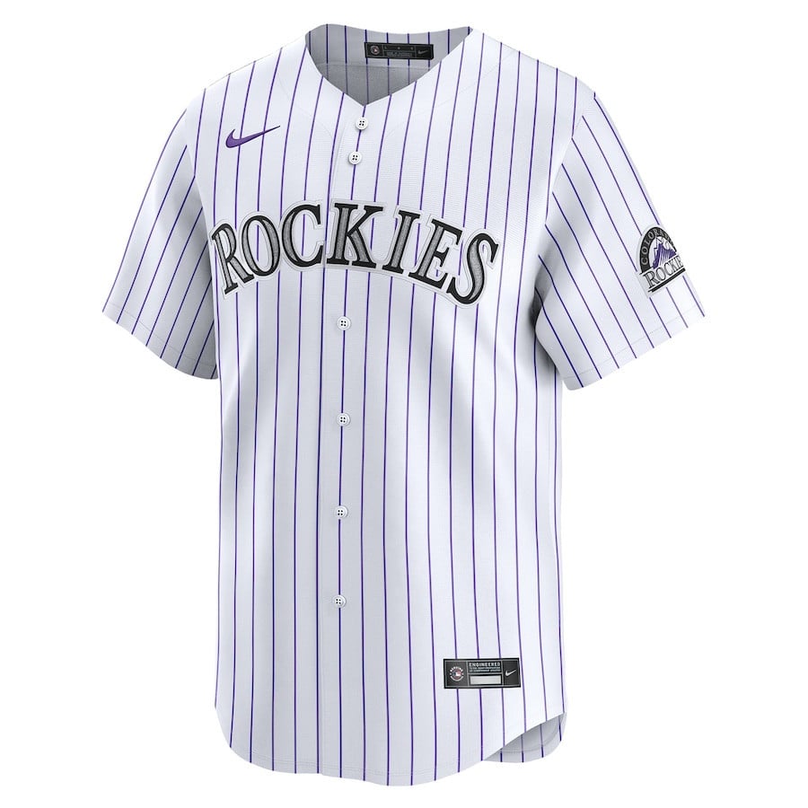 Colorado Rockies Home Limited Player Men Jersey - White