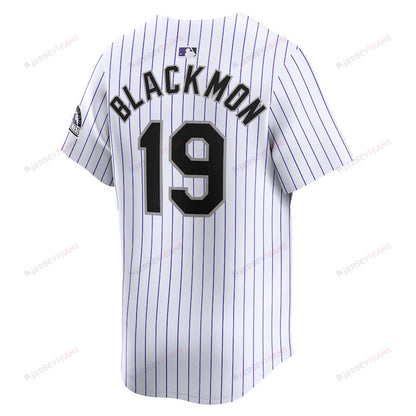 Charlie Blackmon 19 Colorado Rockies Home Limited Player Men Jersey - White