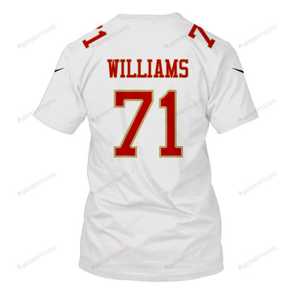 Trent Williams 71 San Francisco 49ers Super Bowl LVIII All Over Print T-shirt - White