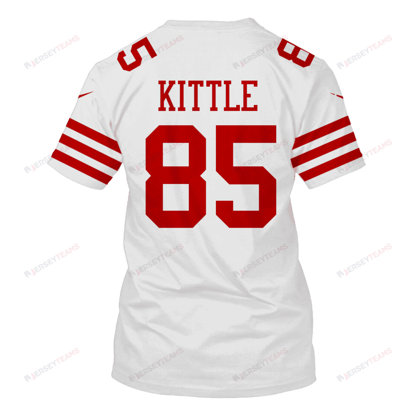 George Kittle 85 San Francisco 49ers Super Bowl LVIII All Over Print T-shirt - White
