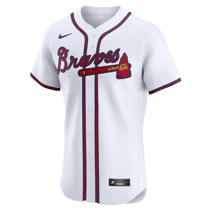 Joe Jimenez 77 Atlanta Braves Home Elite Player Men Jersey - White