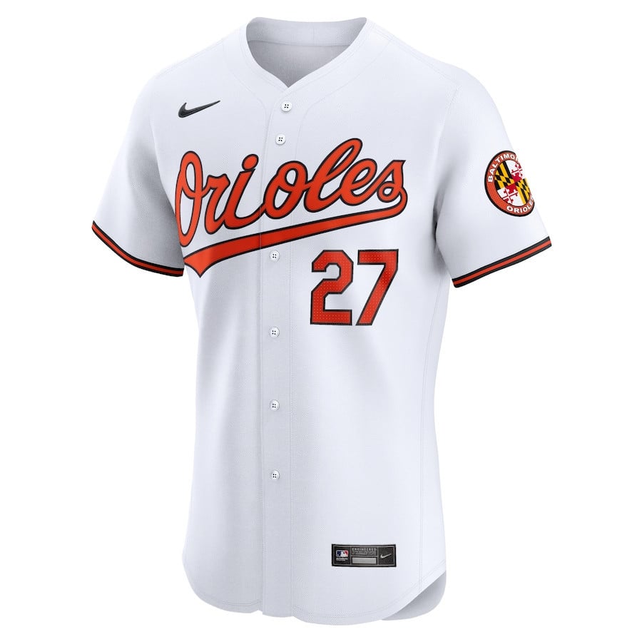 James McCann 27 Baltimore Orioles Home Elite Player Men Jersey - White
