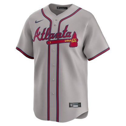 Ozzie Albies 1 Atlanta Braves Away Limited Player Men Jersey - Gray