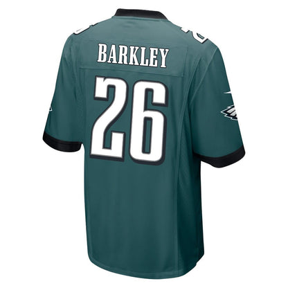 Saquon Barkley 26 Philadelphia Eagles Game Men Jersey - Midnight Green