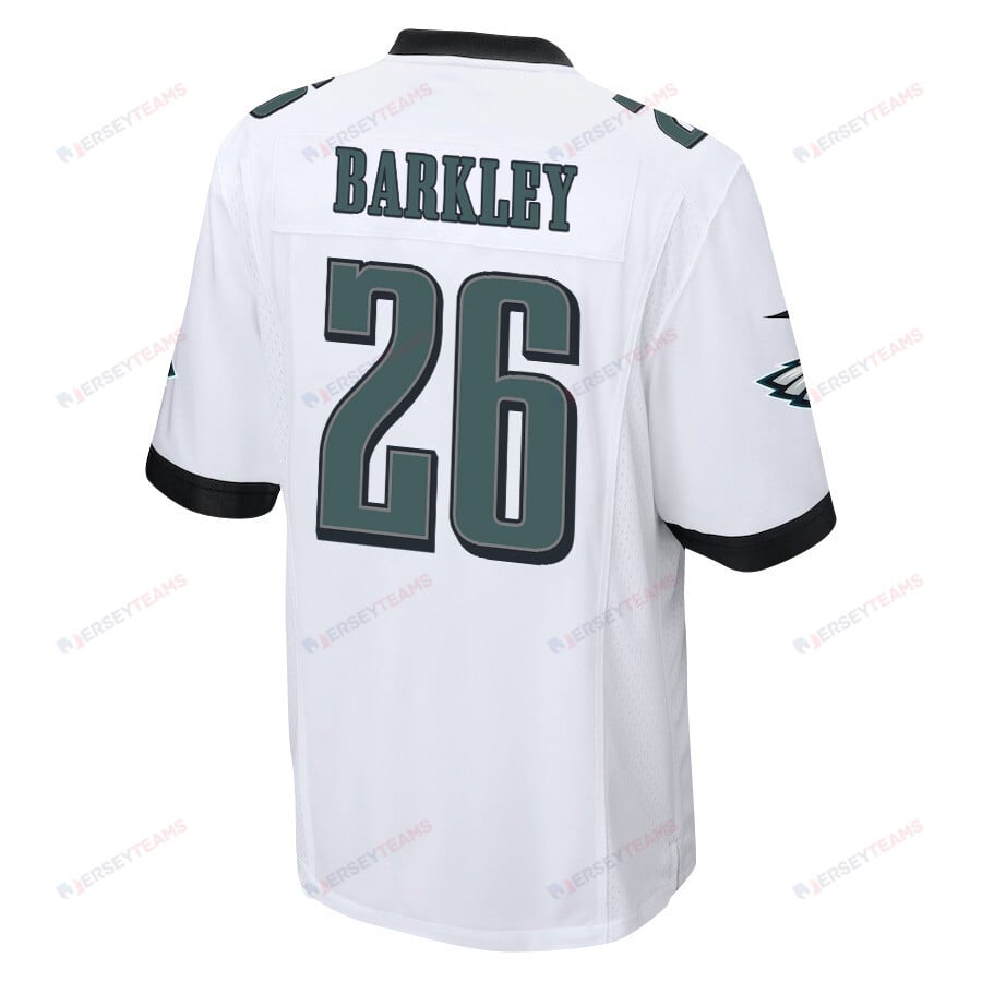 Saquon Barkley 26 Philadelphia Eagles Game Men Jersey - White