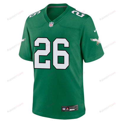 Saquon Barkley 26 Philadelphia Eagles Alternate Game Men Jersey - Kelly Green