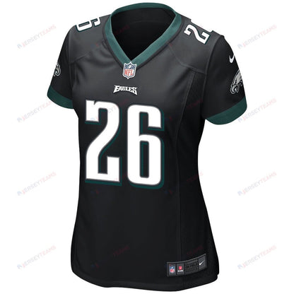 Saquon Barkley 26 Philadelphia Eagles Alternate Game Women Jersey - Black
