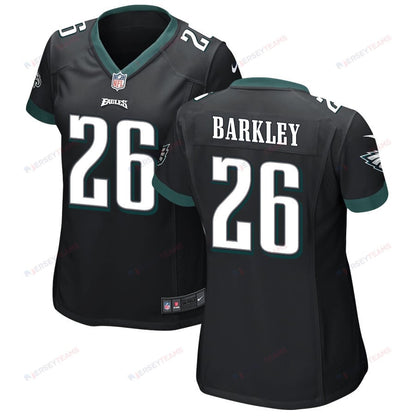 Saquon Barkley 26 Philadelphia Eagles Alternate Game Women Jersey - Black