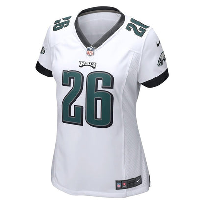 Saquon Barkley 26 Philadelphia Eagles Game Women Jersey - White