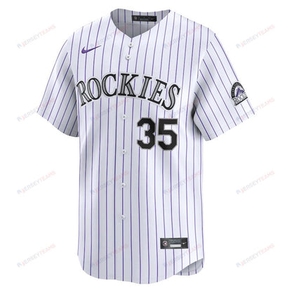 Elias Diaz 35 Colorado Rockies Home Limited Men Jersey - White