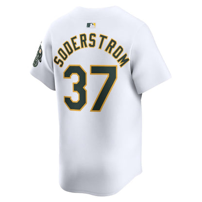 Tyler Soderstrom 37 Oakland Athletics Home Limited Player Men Jersey - White