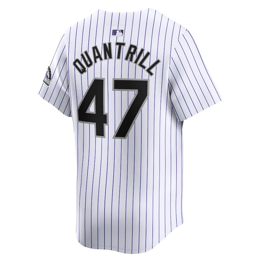 Cal Quantrill 47 Colorado Rockies Home Limited Player Men Jersey - White