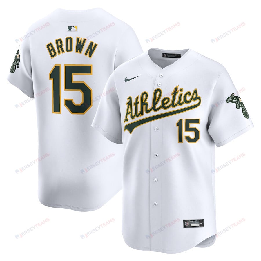 Seth Brown 15 Oakland Athletics Home Limited Player Men Jersey - White