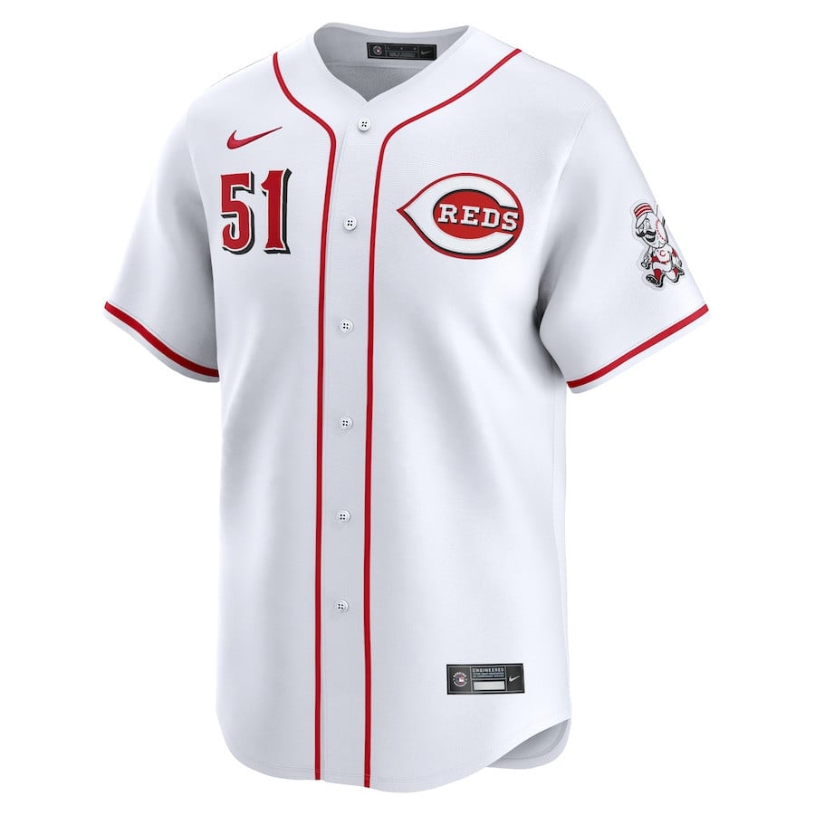 Graham Ashcraft 51 Cincinnati Reds Home Limited Player Men Jersey - White