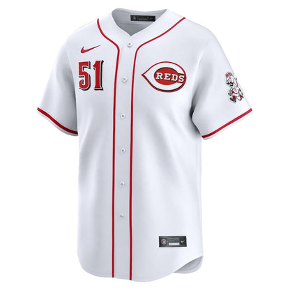 Graham Ashcraft 51 Cincinnati Reds Home Limited Player Men Jersey - White