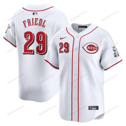 TJ Friedl 29 Cincinnati Reds Home Limited Player Men Jersey - White