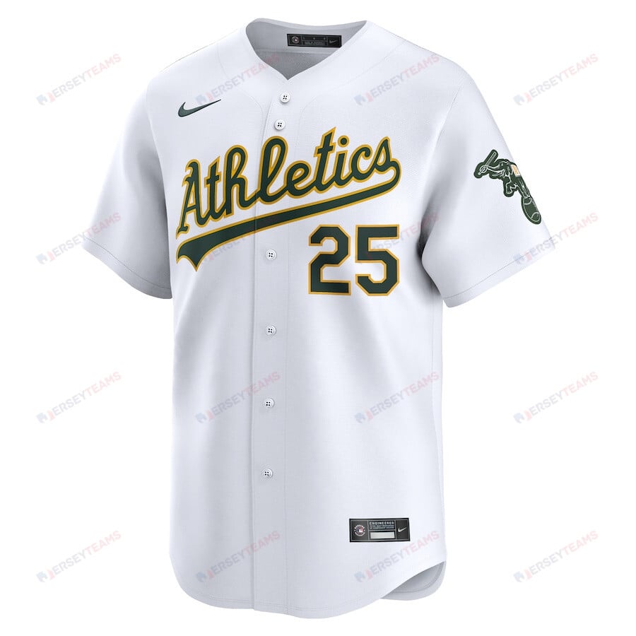 Brent Rooker 25 Oakland Athletics Home Limited Player Men Jersey - White