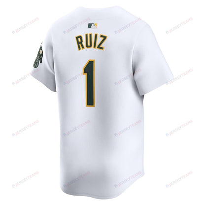 Esteury Ruiz 1 Oakland Athletics Home Limited Player Men Jersey - White