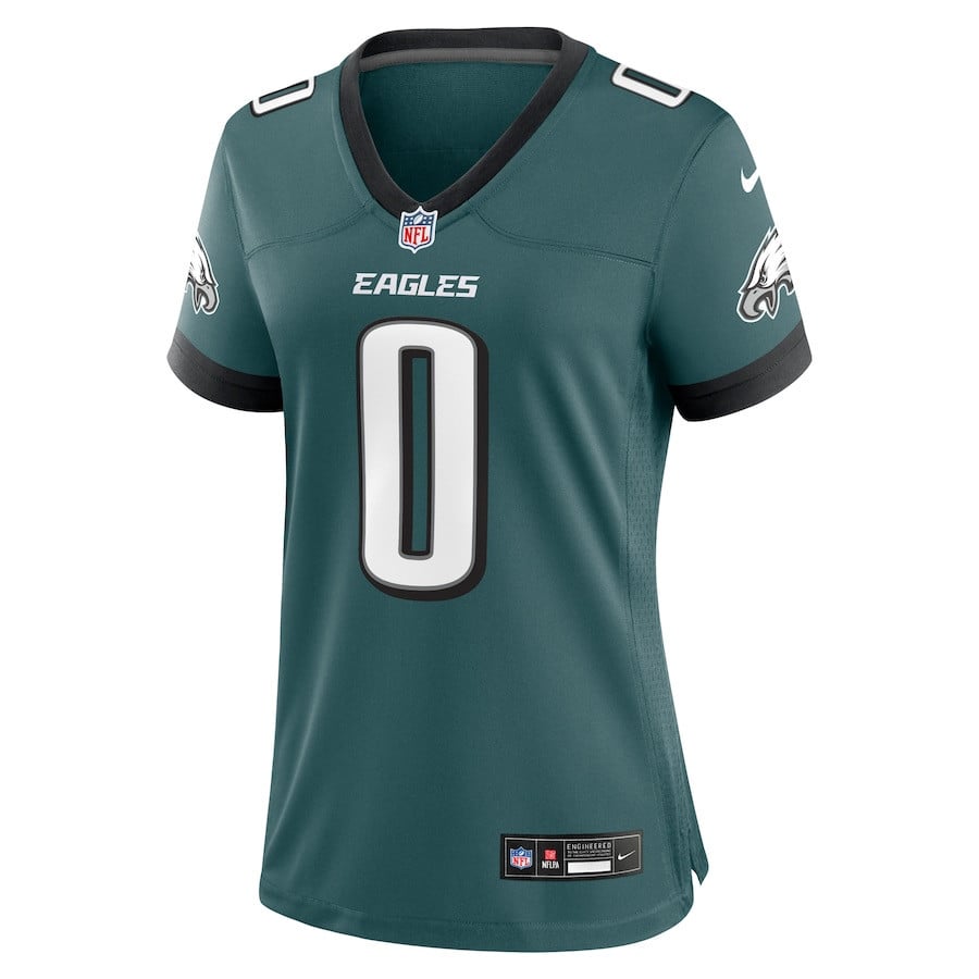 Bryce Huff 0 Philadelphia Eagles Game Women Jersey - Midnight Green