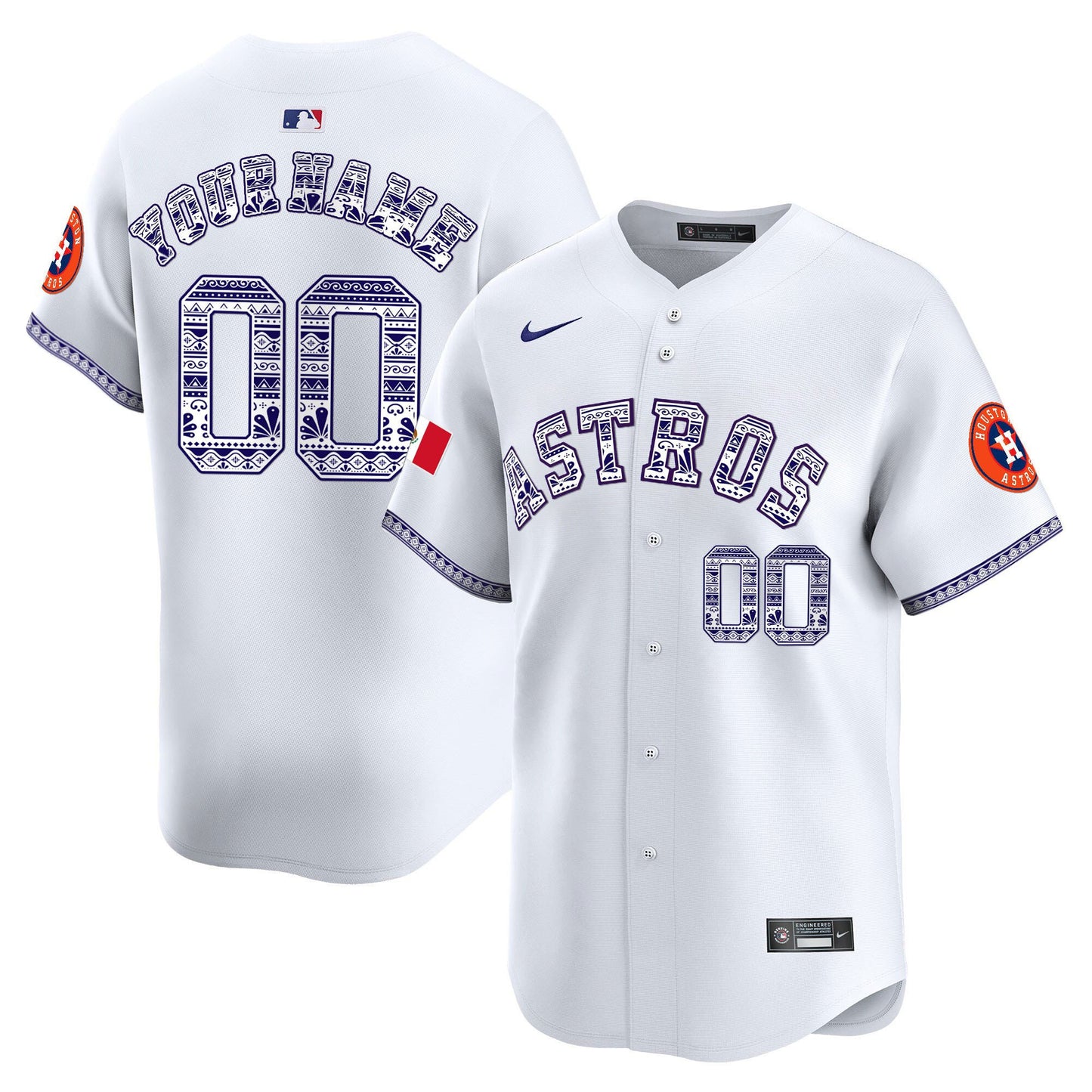 Houston Astros Mexico Custom Men Jersey - White