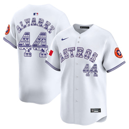 Yordan Álvarez 44 Houston Astros Mexico Men Jersey - White
