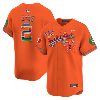 Jack 2 Houston Astros Mexico Cactus Jack Men Jersey - Orange