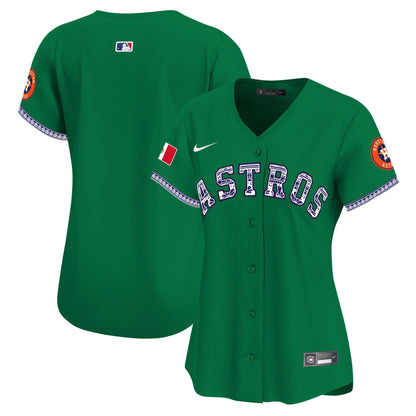 Houston Astros Mexico Women Jersey - Green