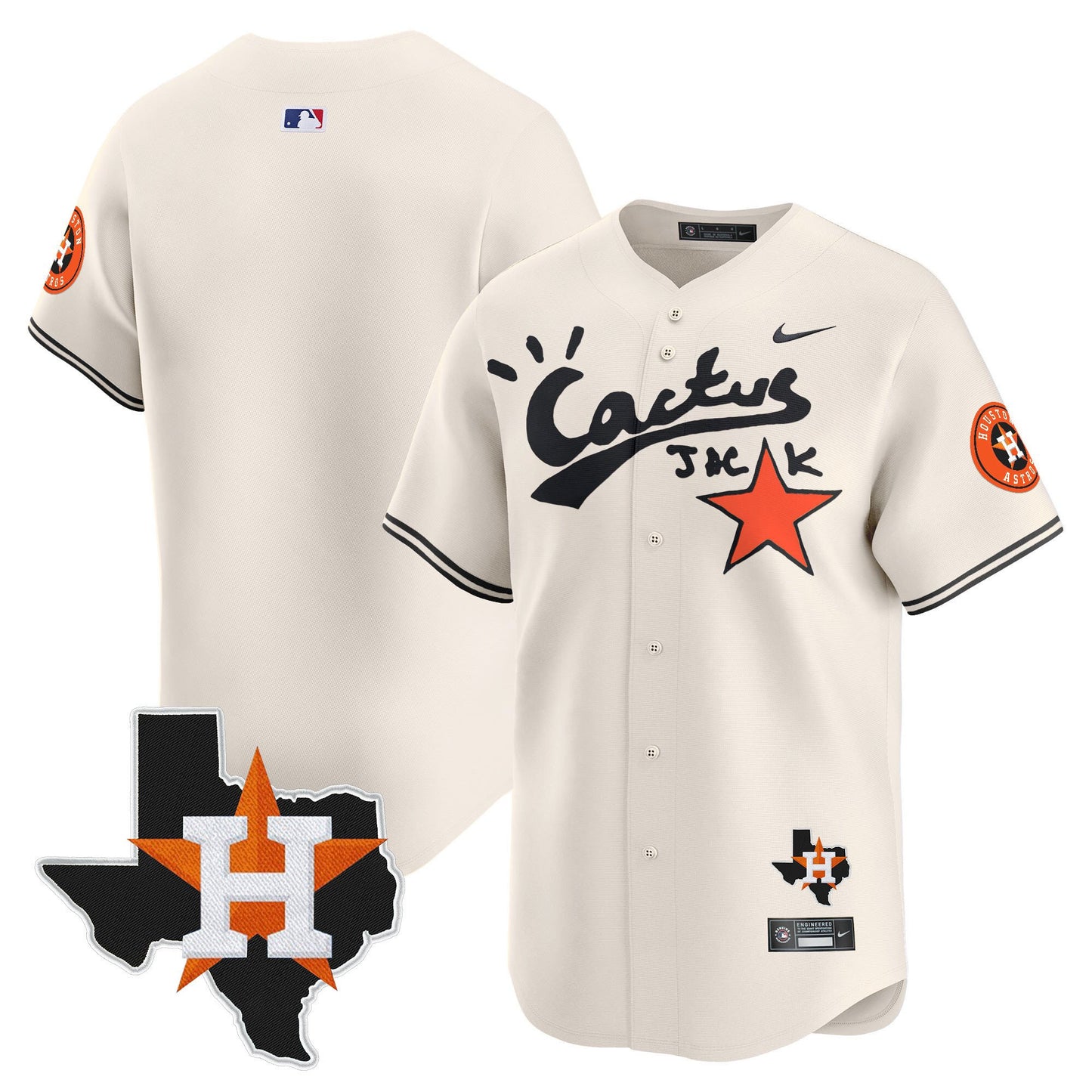 Houston Astros Cactus Jack Limited Jersey Houston Patch - Men