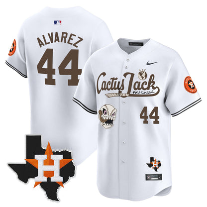 Yordan Alvarez 44 Houston Astros Cactus Jack Foundation Fall Classic Limited Jersey - Men